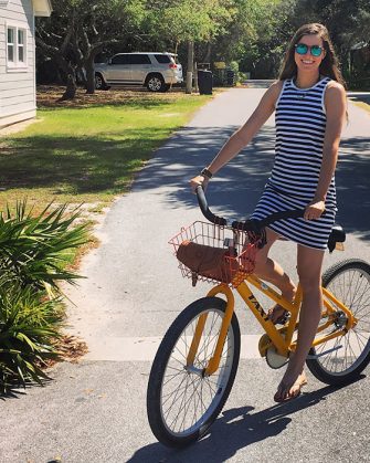 Nation LTD Beatrice Dress at the beach | Blue Mountain Belle