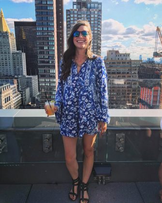 Spell & The Gypsy Collective Lionheart Romper on Channing of Blue Mountain Belle. Super flowy and comfortable romper for summer