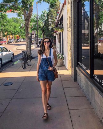 Blue Short Overalls for Summer | Blue Mountain Belle