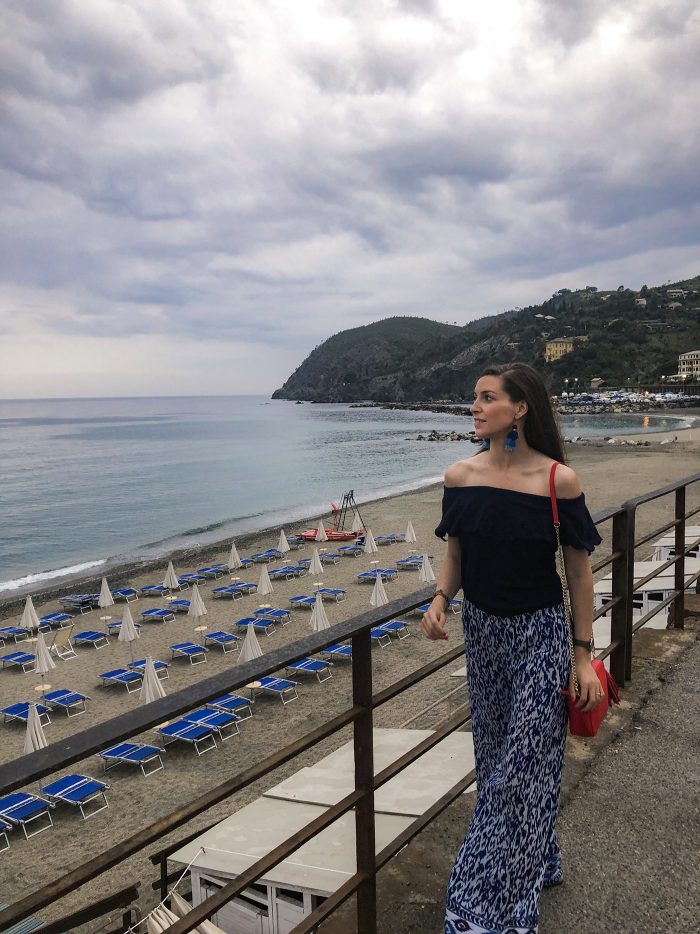 Blue Palazzo Pants in Levento, Italy | Blue Mountain Belle