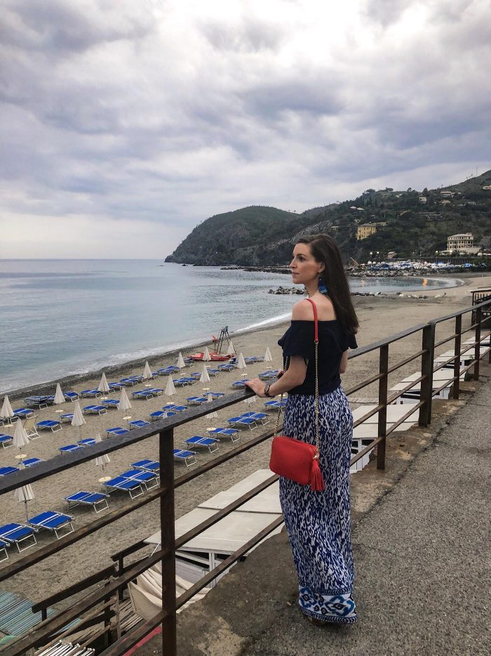 Blue Palazzo Pants in Levento, Italy | Blue Mountain Belle