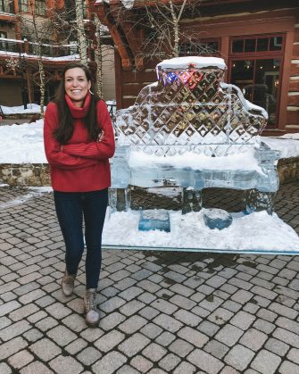Sanctuary Red Roll Neck Sweater with high waisted jeans and Timberland Courmayeur Valley Hiking Boot | Blue Mountain Belle