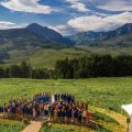 Blue Mountain Belle Wedding Drone Photos of ceremony